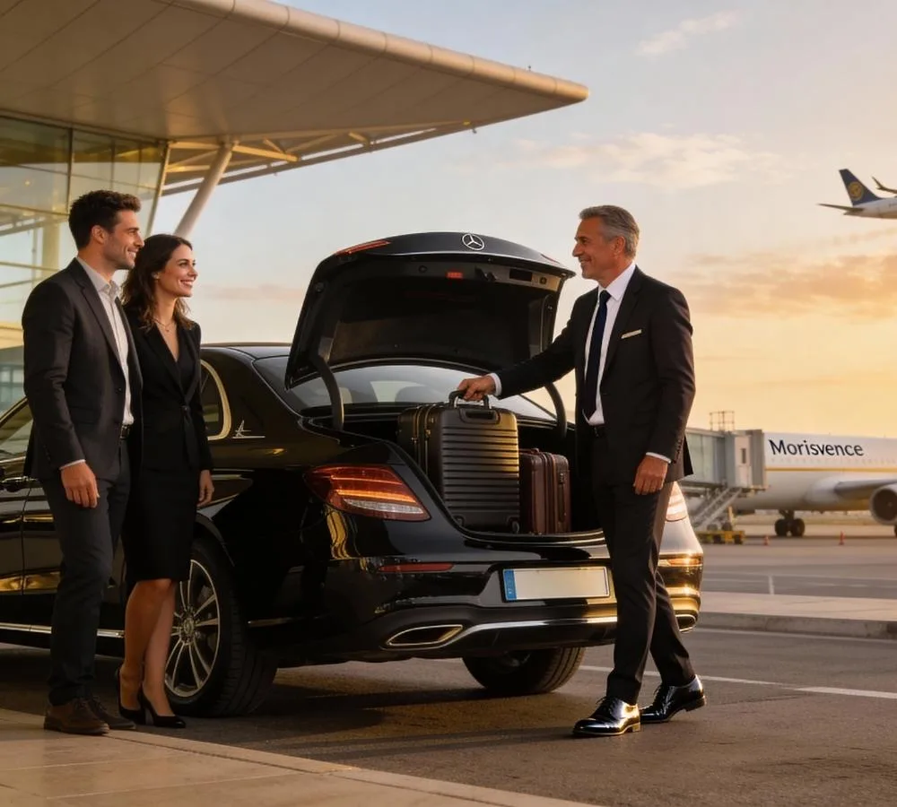 Chauffeur Privé Marseille : Transferts vers Gares et Aéroports 2 un chauffeur privé à l'aéroport de Marseille qui prend en charge ses clients au terminal 1